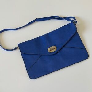 Elegant Blue Women's Shoulder Bag
